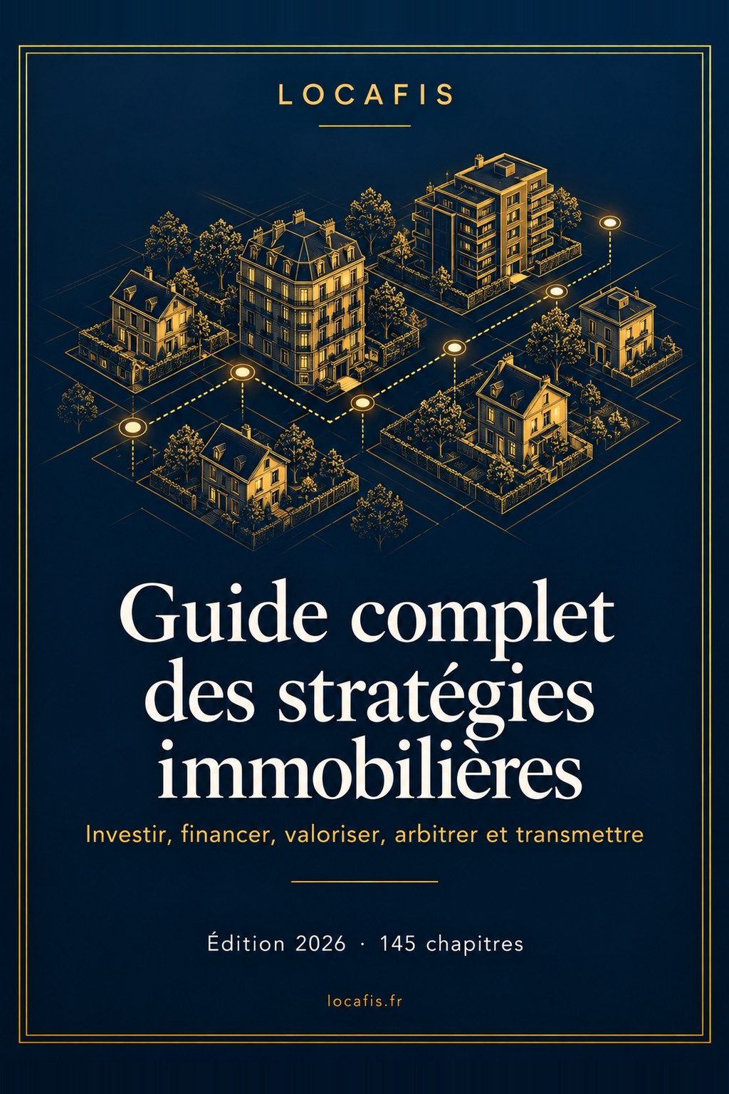 Couverture du Guide complet des stratégies immobilières, Locafis, investir, financer, valoriser, arbitrer et transmettre
